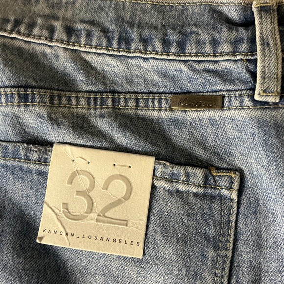 Kancan Women's Jeans Size 32 Medium Stone Wash High Rise Mom Jeans Comfort - Picture 5 of 8